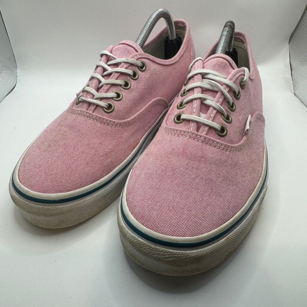 Vans 11 Authentic Sneakers Womens Pink Canvas Low Top 721356